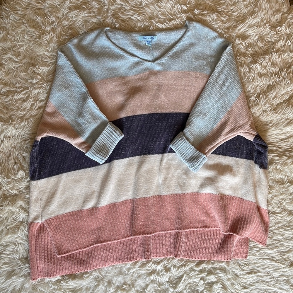 Colorblock sweater